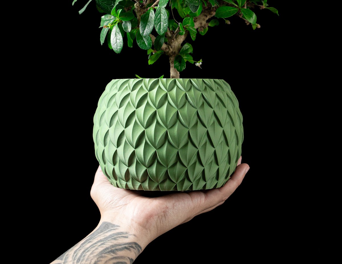 Skushy Scale Bloempot - Moderne Designpot voor Kamerplanten - Sculpturale Plantenpot voor Woonkamer en Kantoor - Premium Woondecoratie