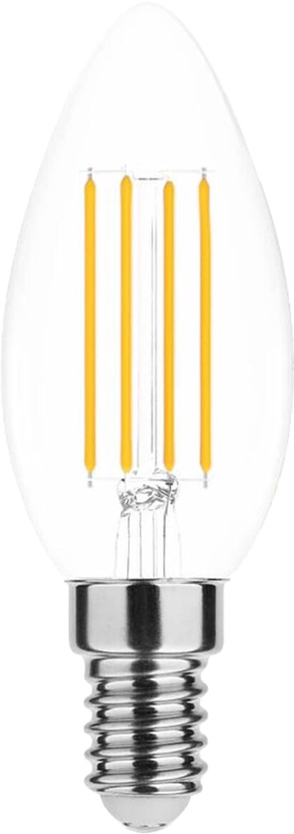 Modee E14 LED Filament Lamp Dimbaar - 5.9W 806LM 2700K - Warm Wit - LED Filament Kaarslamp C37 - 1 stuk