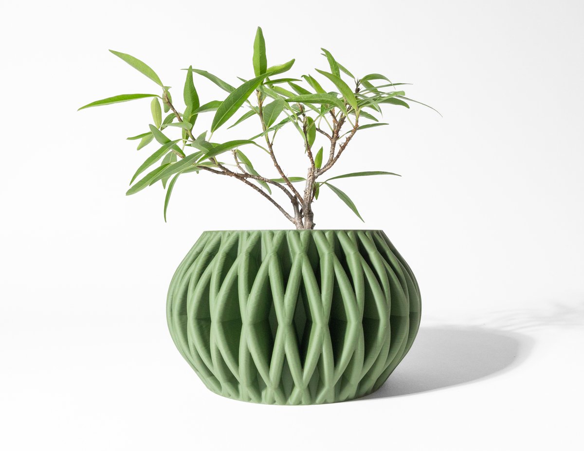 Skushy Maka Bloempot - Moderne Designpot voor Kamerplanten - Sculpturale Plantenpot voor Woonkamer en Kantoor - Premium Woondecoratie