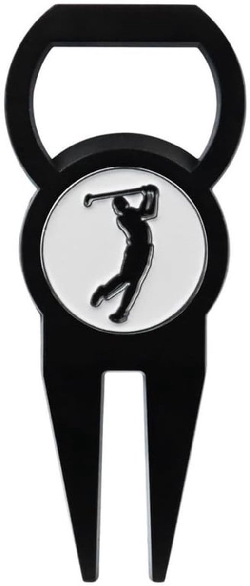 Divot Reparatie Tool - Golf Accessoire - Flesopener Functie - Ergonomisch Ontwerp - Roestvrij Staal - Lichtgewicht en Duurzaam - Golf Gereedschap