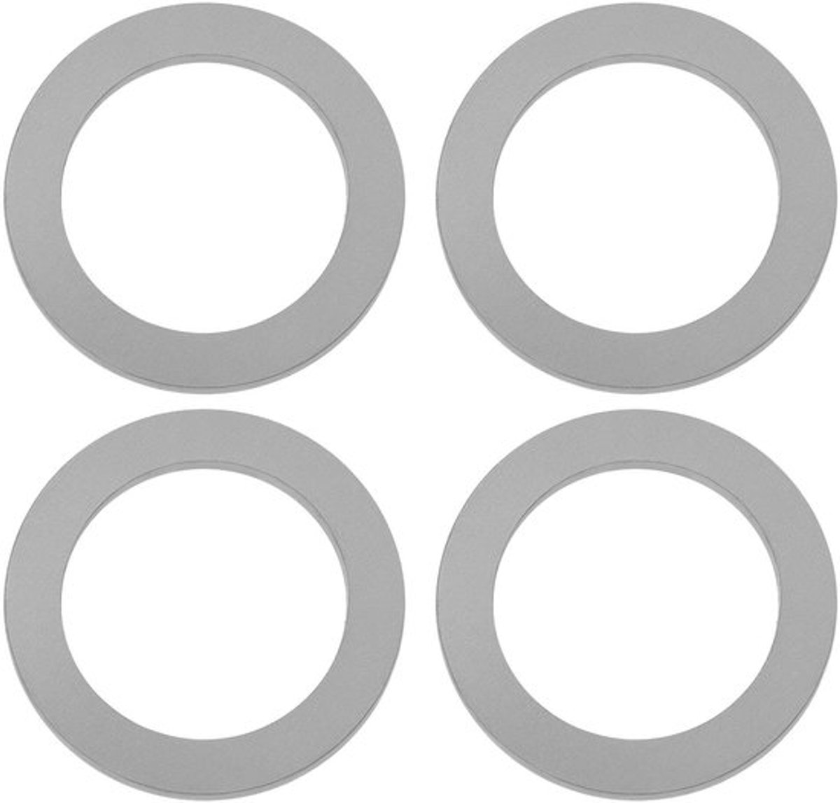 Pedaalwasmachines 1,5 mm Dikte - 304 Roestvrij Staal - 9/16 Inch Pedaalassen - 4 Stuks - Vermindert Trillingen - Beschermt Cranks - Pedaalringen