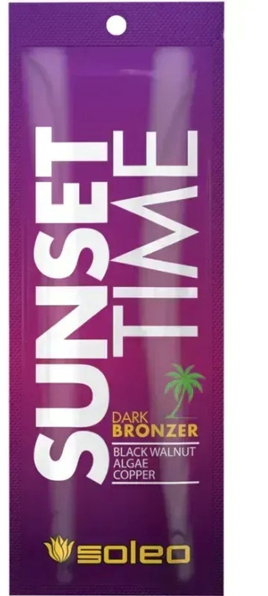 Soleo Sunset Time Dark Bronzer - 15 ml, snel intrekkend, natuurlijke bruine glans, voor het gezicht en lichaam