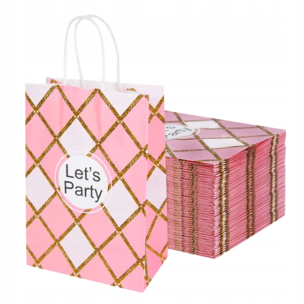 5x Roze Cadeauzakjes Papier - Feestelijk & Decoratief
