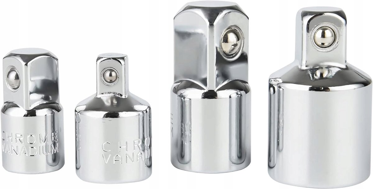 Merkloos Adapter Set 4-delig - Reductie voor Sleutels 1/2" & 3/4"