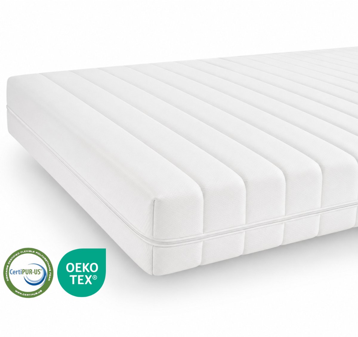 MIA Sleep® Koudschuim Hybride Matras - 80x140 - Circa 20 cm dik - HR45 Koudschuim - Luxe Hoes - Afritsbaar - Ventilerend - Orthopedisch - Wasbaar - Veilig