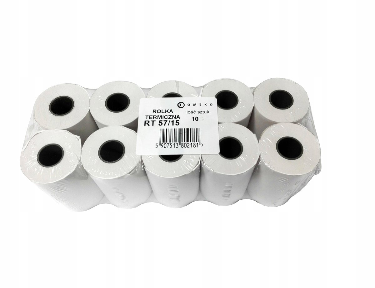 Omeko thermische kassarollen 57x15mm - 10 stuks
