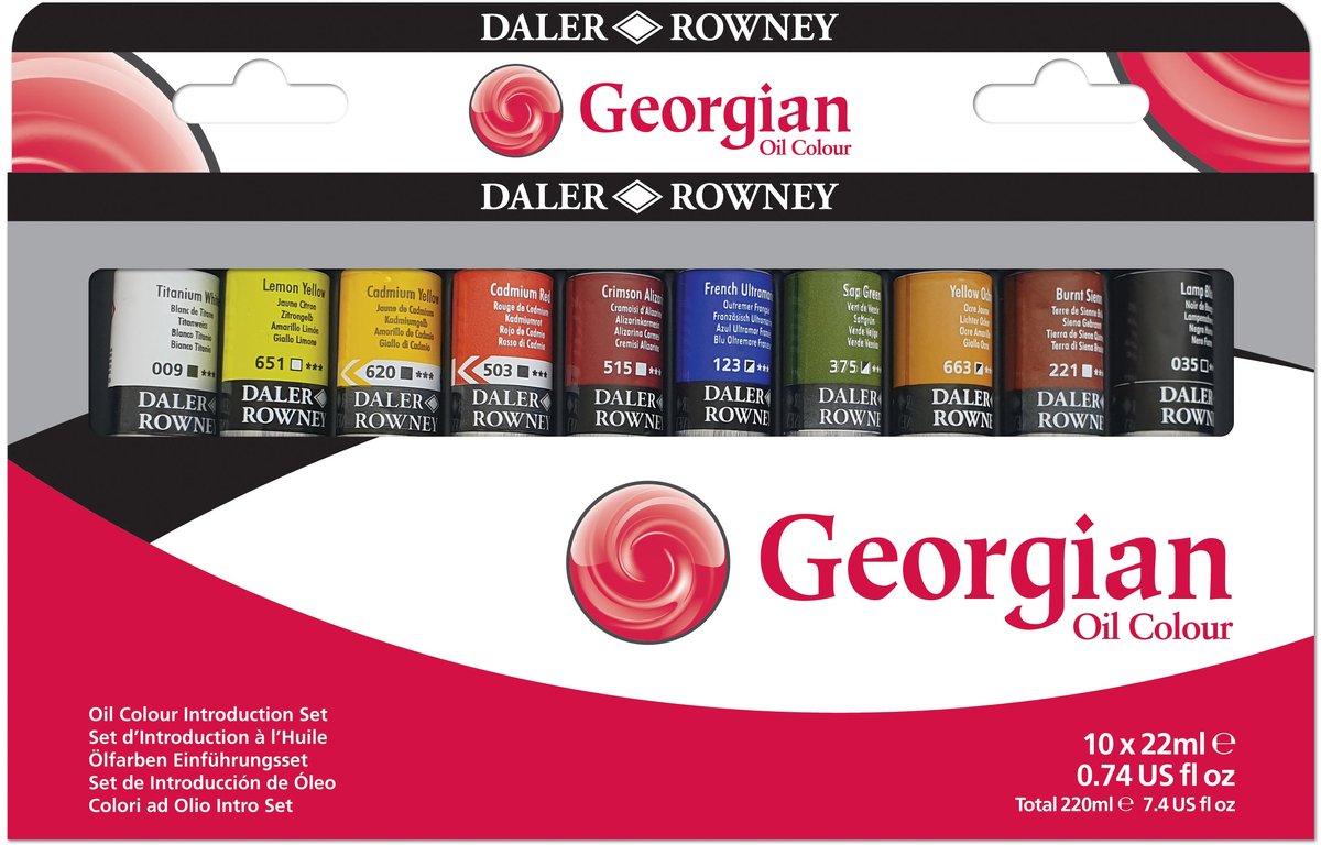Daler-Rowney Georgian Oil Studio Set 10 x 38 ml.