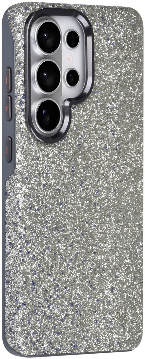 TUNIQ Backcover hoesje voor Samsung Galaxy S26 Ultra - glitter design - Grijs