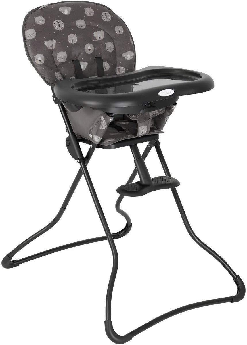 TYR® Kinderstoel - 15kg - Kinderstoel Inklapbaar - Vouwstoel - Zwart - 75cm x 61cm x 91cm