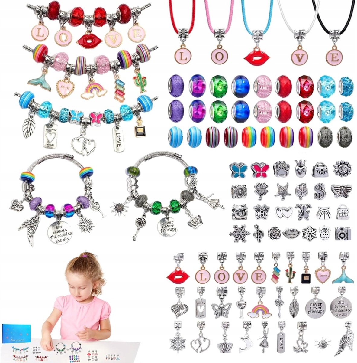 Creatieve Sieraden Maakset: Kralen, Bedels & Bedeltjes voor Kinderen