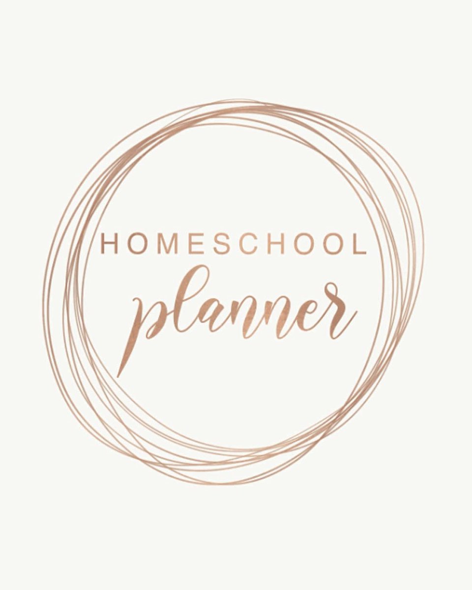 Undated Mega Homeschool Planner - Rose Gold Modern Minimalist: Fully Customizable Lesson Planner, Homeschool - ShopVlot