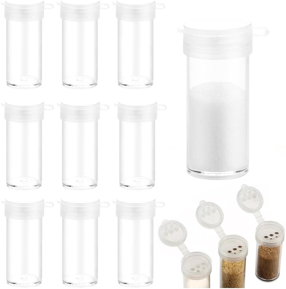 Elzusha - Mini Zoutvaatjes Set van 10 voor Reis en Bento-box
