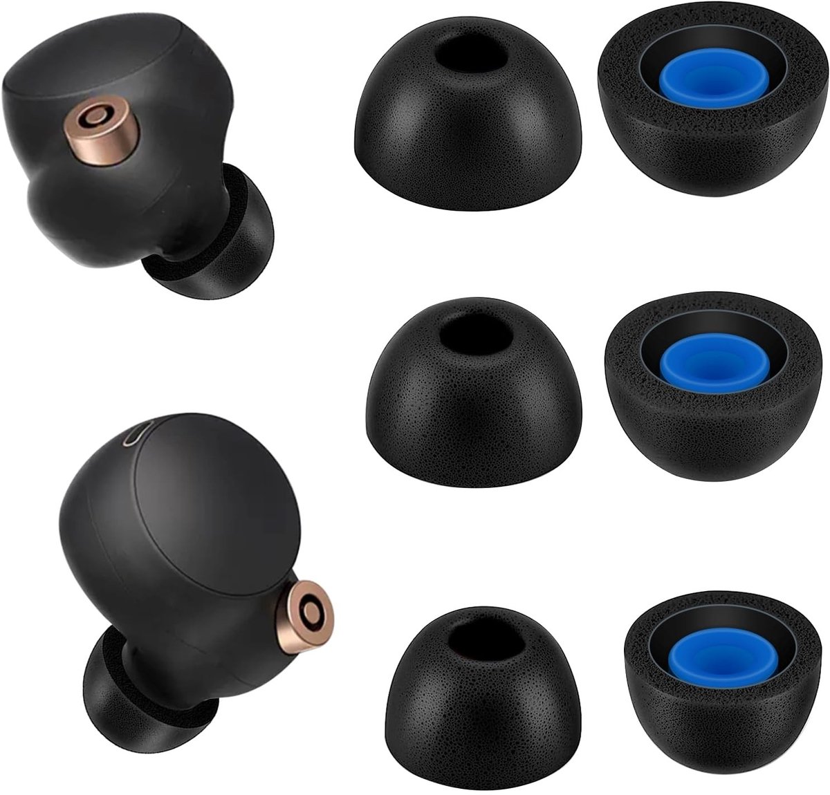 Elzusha - Memory Foam Oorkussens voor Sony Draadloze Oordopjes