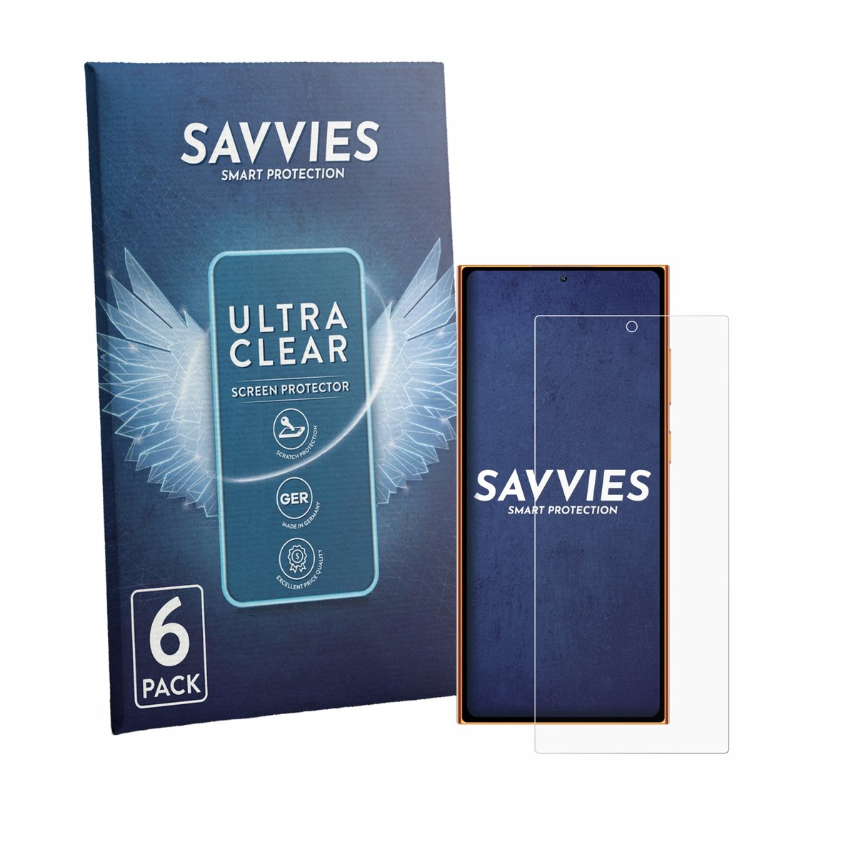 Savvies - Screenprotector voor Oukitel C72 - Folie Beschermfolie transparant 6 Stuks