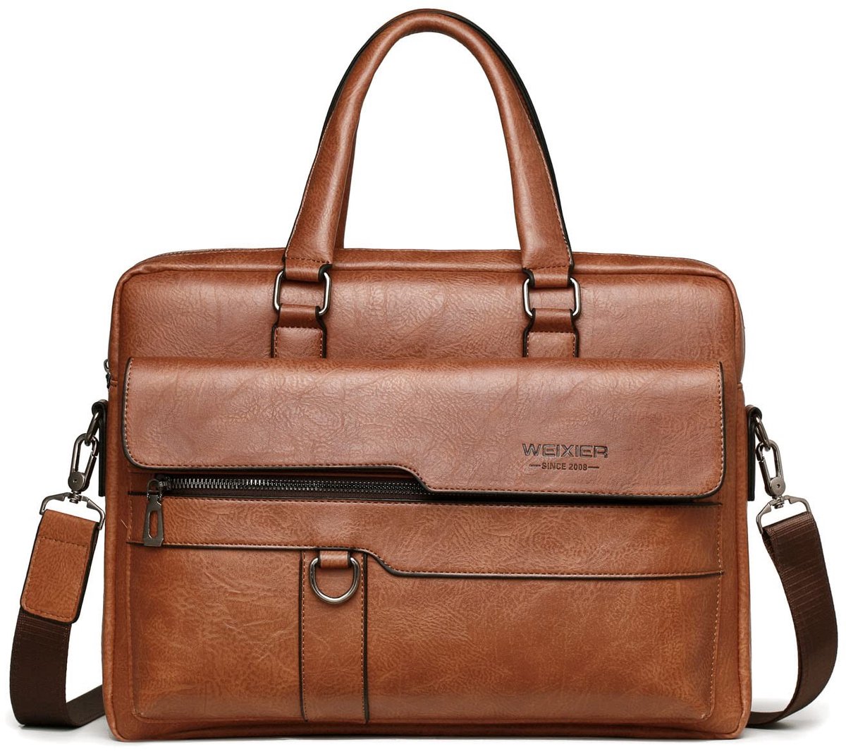 Elzusha - Business Laptop Handtas van PU Leer voor Mannen