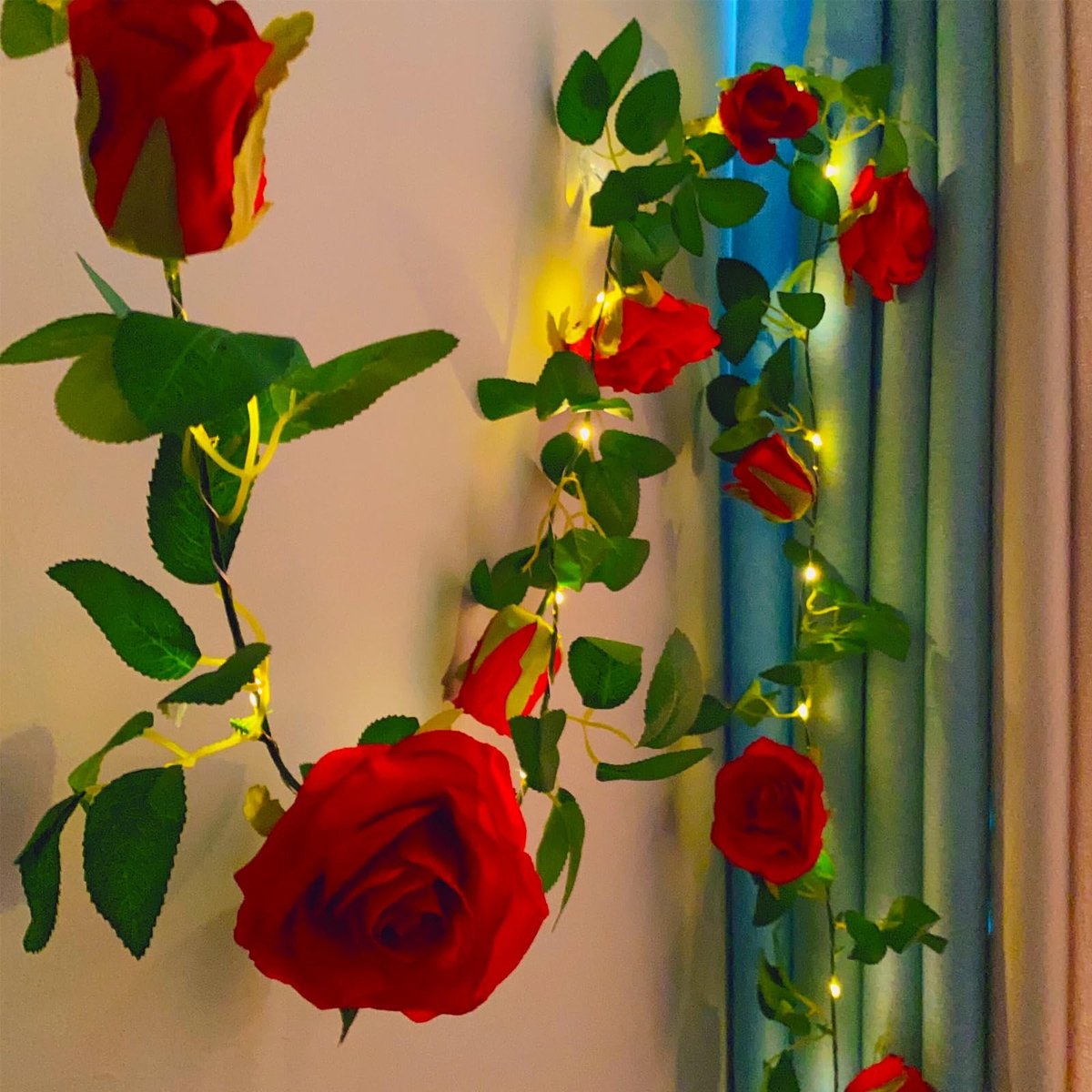 Elzusha - 20 LED Rozenbloem Slinger met Timer voor Decoratie