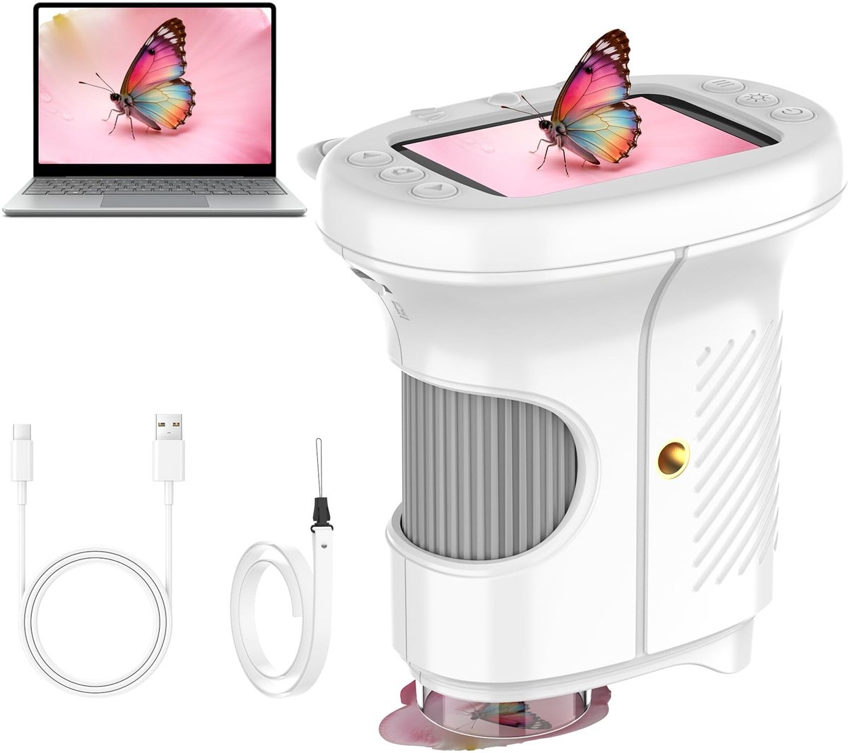 Elzusha - Handmicroscoop voor Kinderen met 1000x Zoom