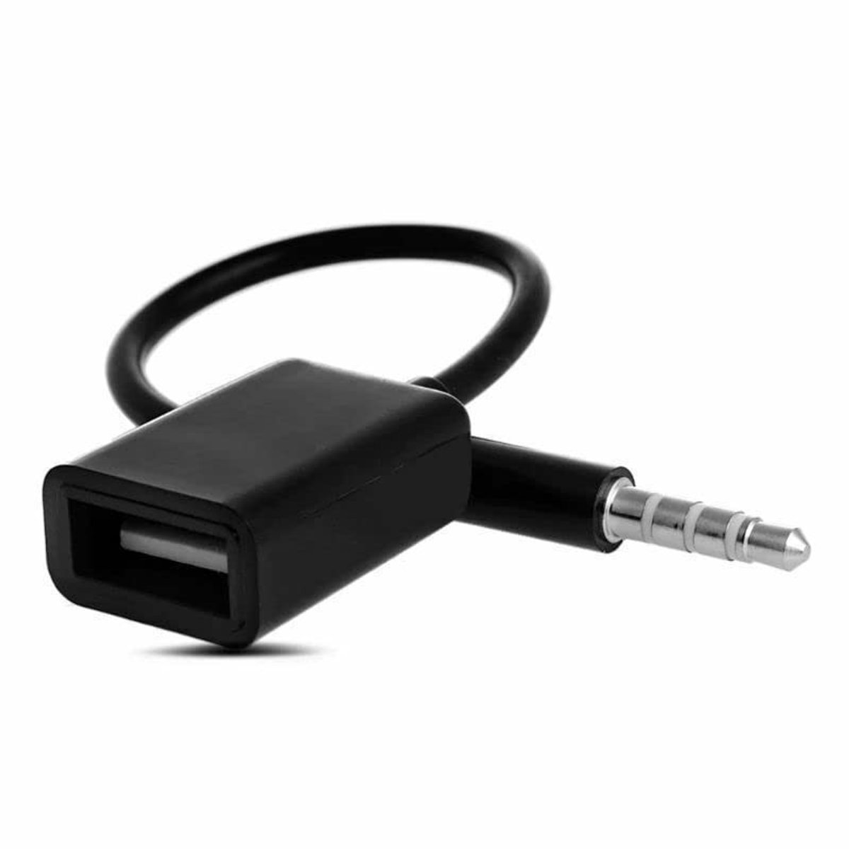 Solidchoice - AUX naar USB Adapterkabel voor Auto 15 cm