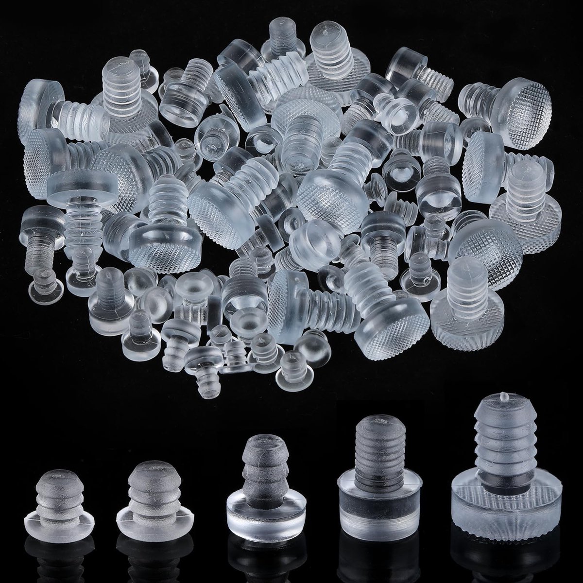 Solidchoice - Set van 100 Rubber Noppen voor Meubels in 5 Maten