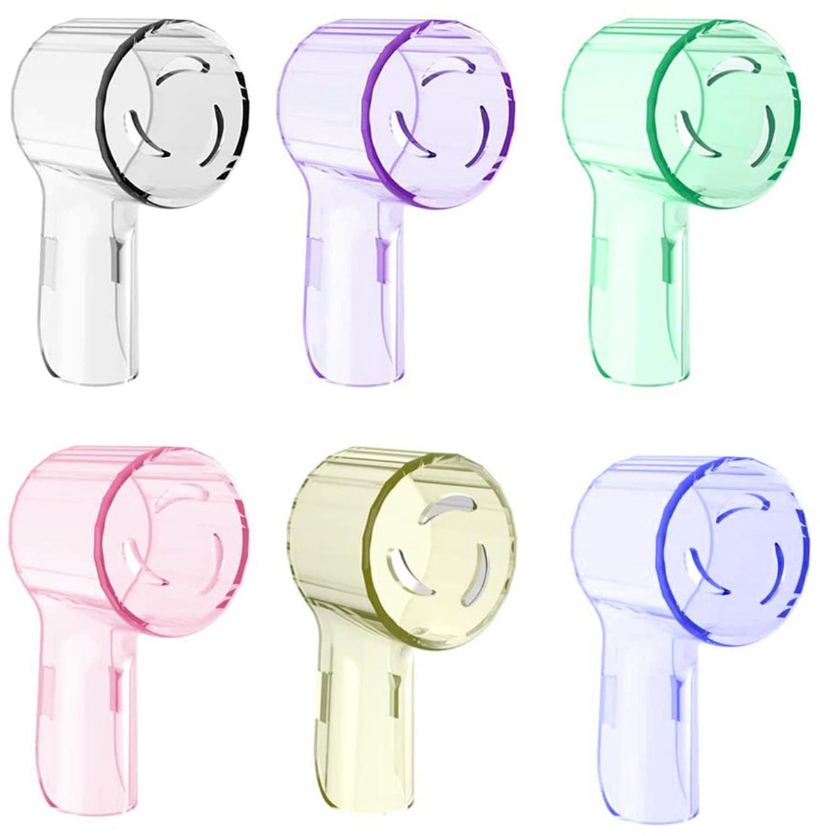Solidchoice - Set van 6 Multicolor Tandenborstel Covers