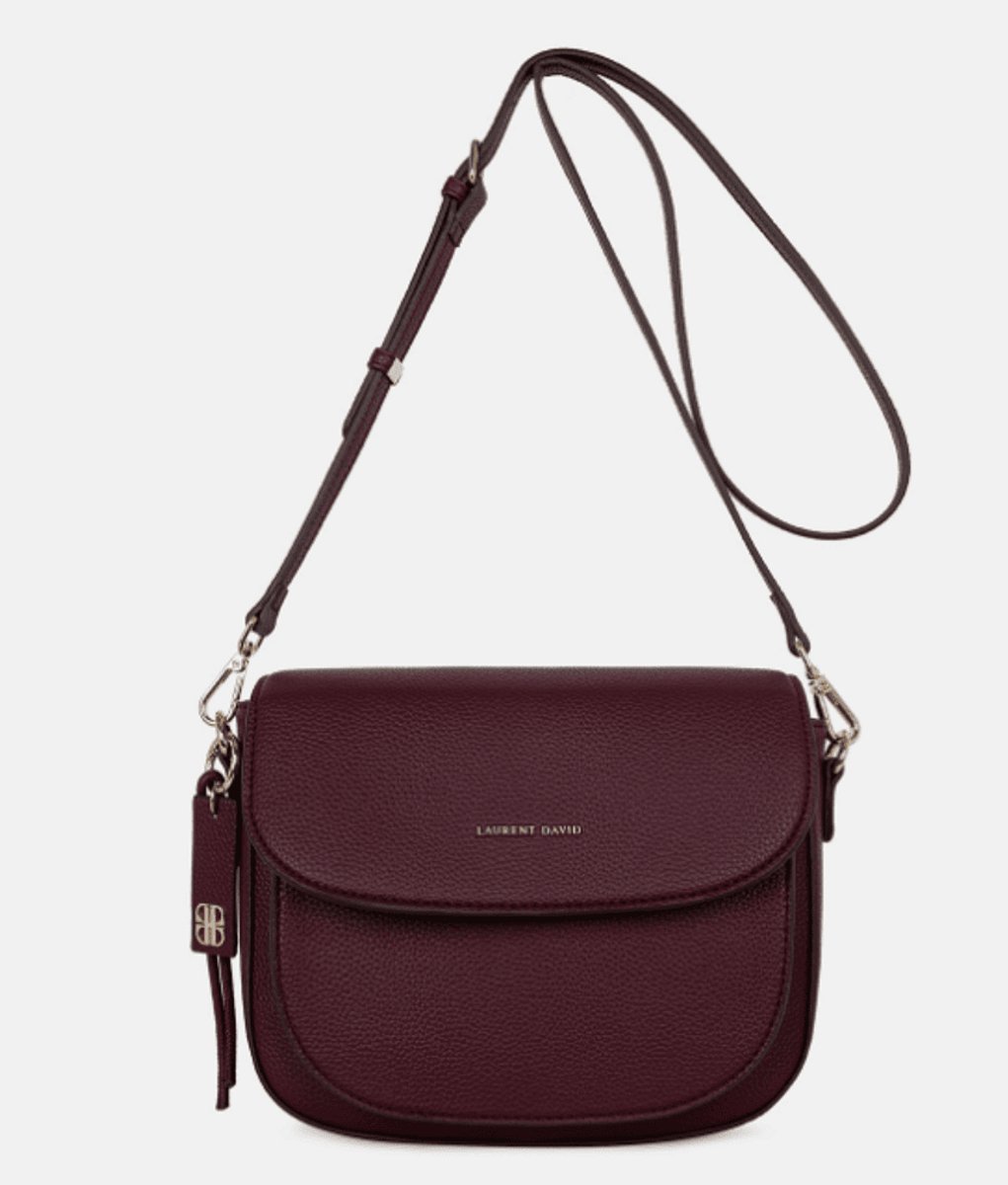 Laurent David Dames Crossbody Estée | Bordeaux | Maat: One Size