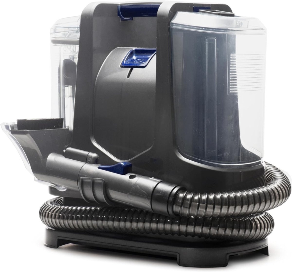 Allvia® Tapijtreiniger Machine - Tapijtreiniger Stofzuiger - Tapijtreiniger - voor Tapijt, Bank, Trap, Huisdieren en Auto - Draagbaar en Compact- zwart - 15 cm x 27cm x 28 cm