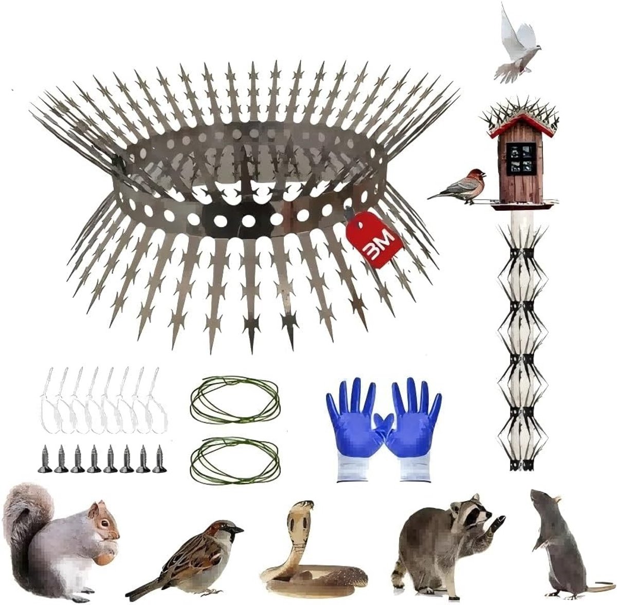 RVS Valpijp voor Dierenbescherming, Inclusief Accessoires en Aanpasbare Riem voor Huishoudens en Tuinen