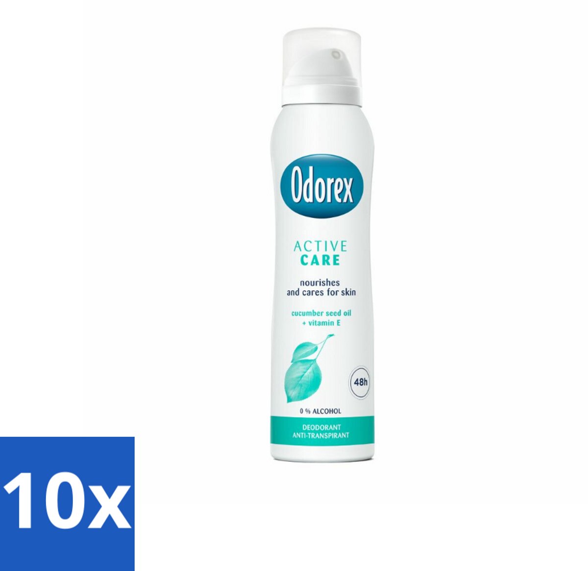 10 x Odorex Deodorant Spray Active Care 150 ml - Deodorant Spray - Actieve Bescherming - Zweet En Geur - Gevoelige Huid - Vitamine E
