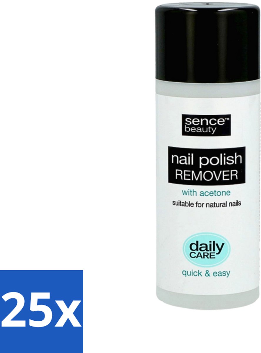 Sence - Met Aceton - Nagellakremover - Krachtig - 200 ml - Bulkverpakking - 25 stuks