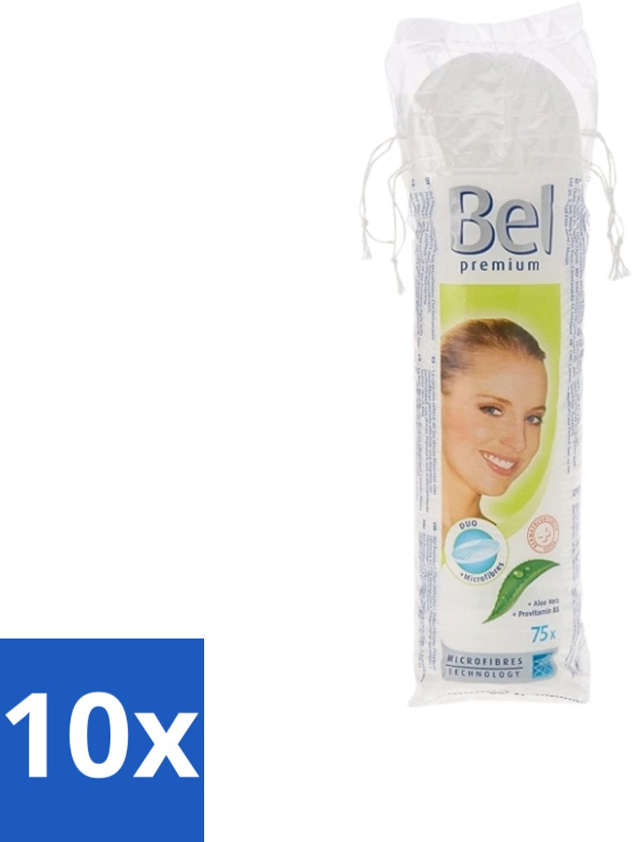 Hartmann Bel - Wattenpads Premium Klein Rond - 75 stuks per verpakking - Bulkverpakking - 10 stuks