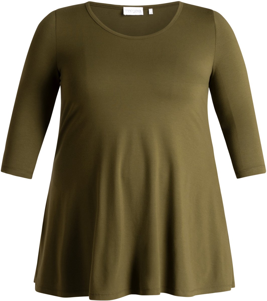 BASE LEVEL CURVY Aria Tuniek - Olive - maat X-0(44)