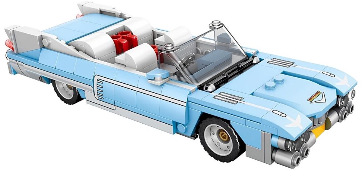 Reobrix 809 Eldorado cabriolet oldtimer bouwset | City fast champions adventure | Creator classic motor bouwpakket | Technic speelgoed ideas voor volwassenen | Icons furious speed auto | Technische bouwdoos met 308 bloks