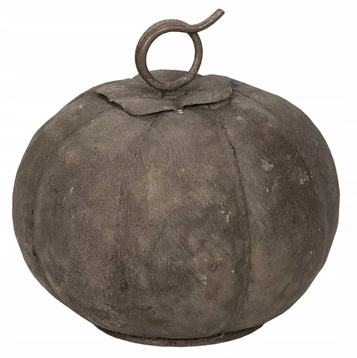 Metalen Loft Pompoen Decoratie 16cm - Sfeervolle Herfst & Halloween Versiering