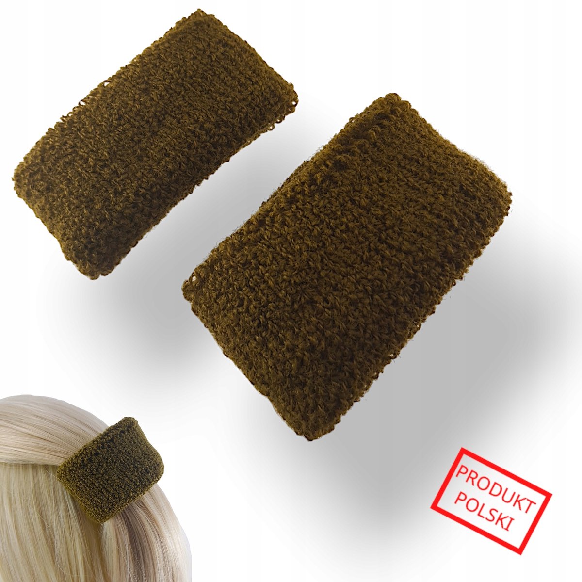 Frotte Haarbanden - Set van 2 - Groen - Ook als polsband