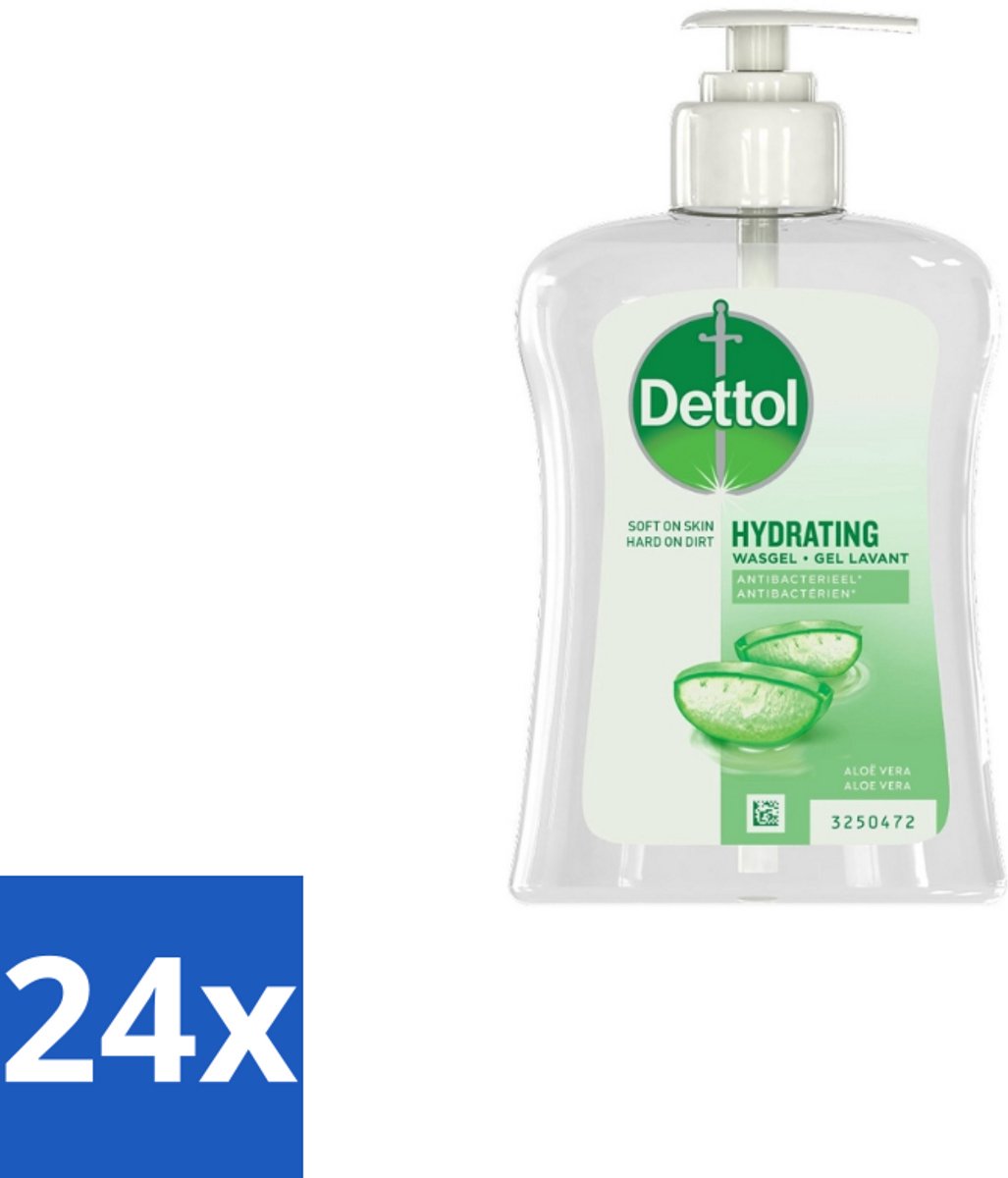 Dettol Handzeep Hydraterend Aloë Vera 250 ml - Voordeelverpakking - 24 stuks
