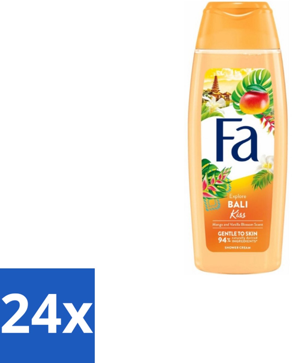 Fa Douchegel Peach Pacific 250 ml - Voordeelverpakking - 24 stuks