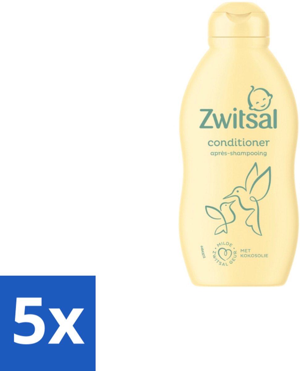 5 x Zwitsal Conditioner 200 ml - Baby Haar Conditioner - Zwitsal Conditioner - Baby Haar Verzorging - Anti-prik Conditioner - Kokosolie Conditioner