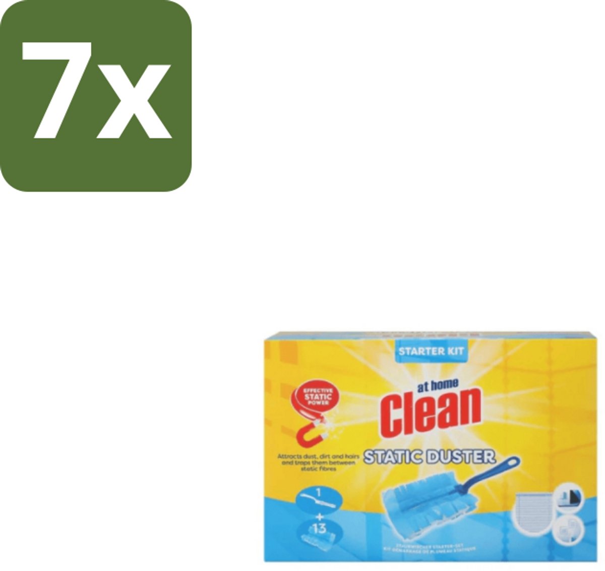 At Home Clean Duster Starter Set 13 Navullingen - Bulkverpakking - 7 stuks