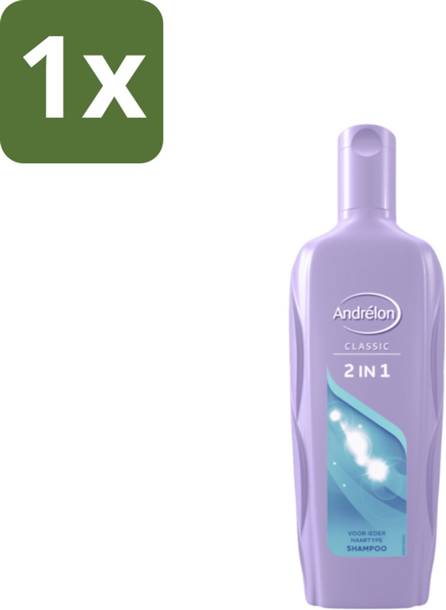 1 x Andrélon – Shampoo – 2-in-1 – 450 ml - Shampoo 2-in-1 - Haarverzorging - Haartype - Verzorging - Reinigen