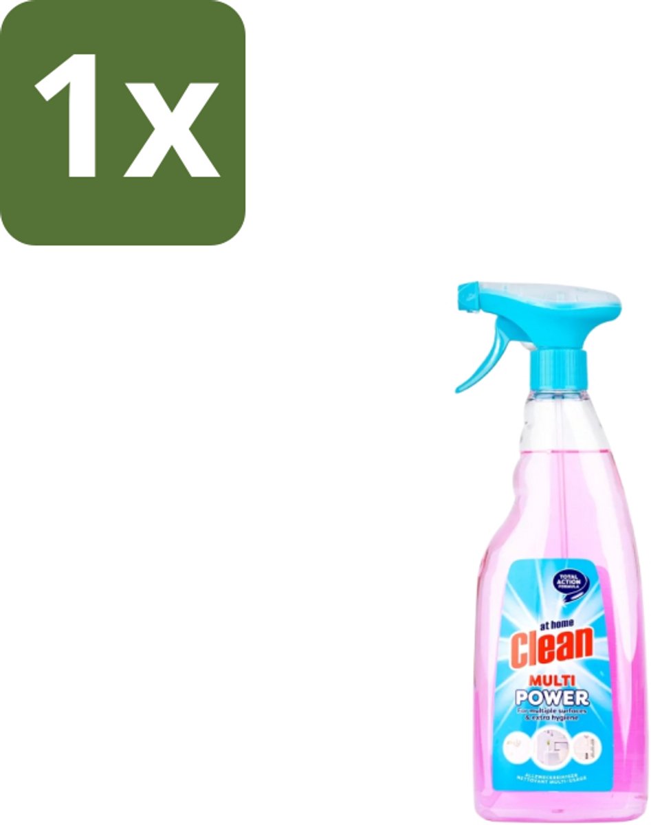1 x At Home Alles Reiniger Spray 750 ml - Allesreiniger - Reinigingsmiddel - Vuil Verwijderen - Vet Verwijderen - Hygiëne