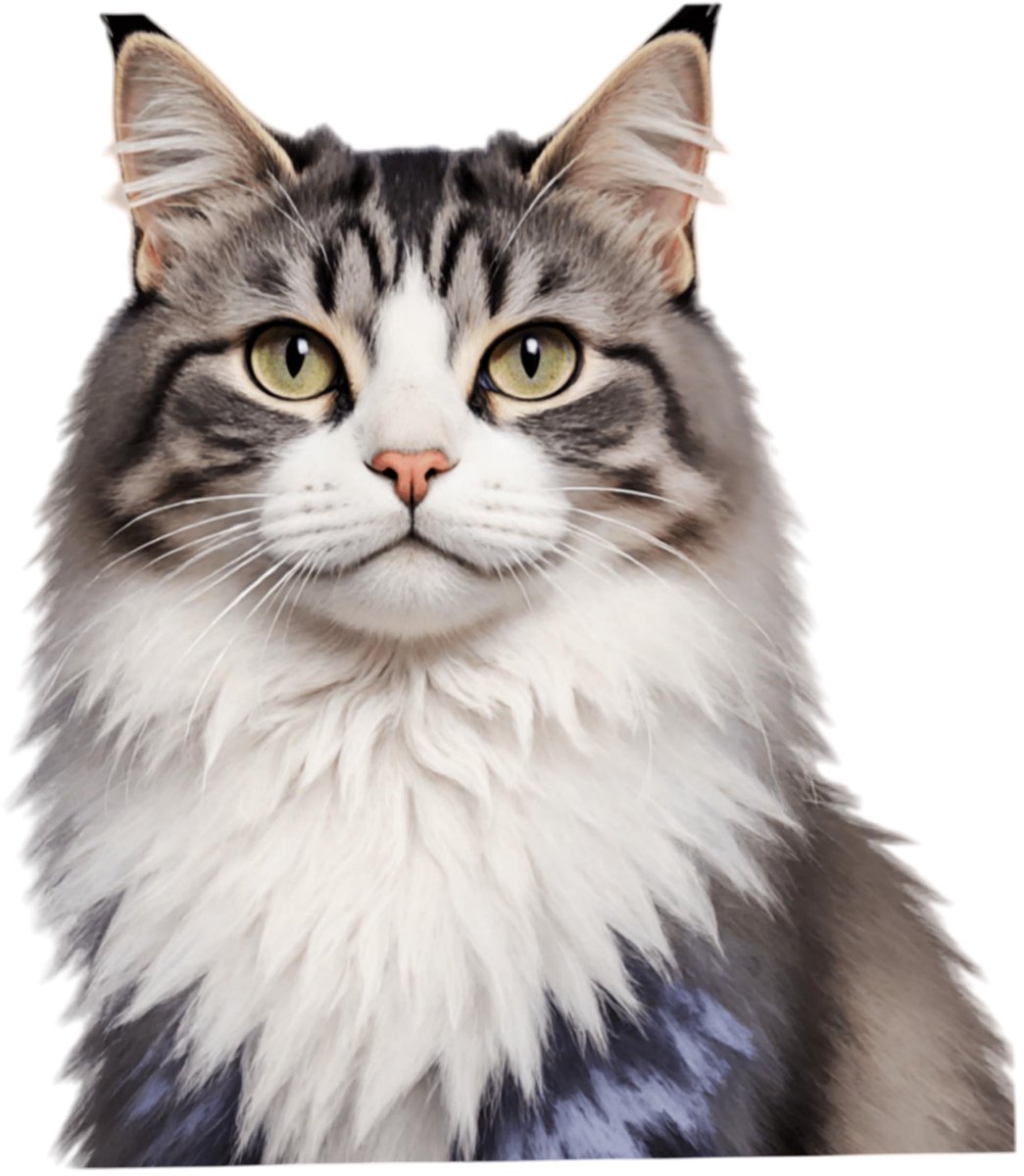 Elzusha - Set van 2 Pluizige Katten Autostickers