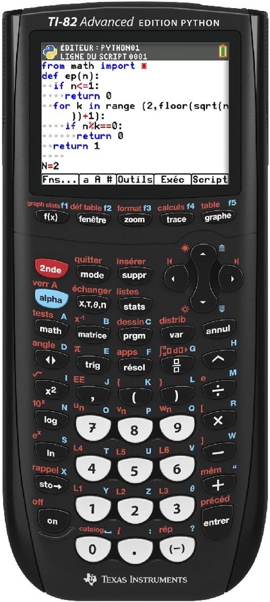 Elzusha - TI-82 Advanced Python Grafische Rekenkundige Zwart