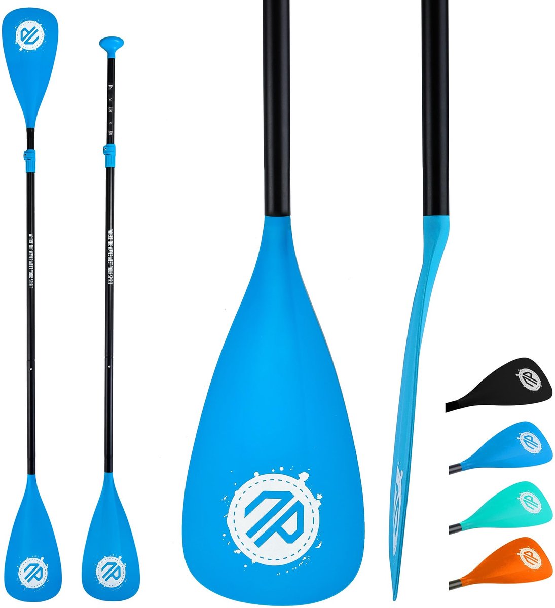 Elzusha - 4-Piece Afneembare Paddle voor Stand Up Paddle Board