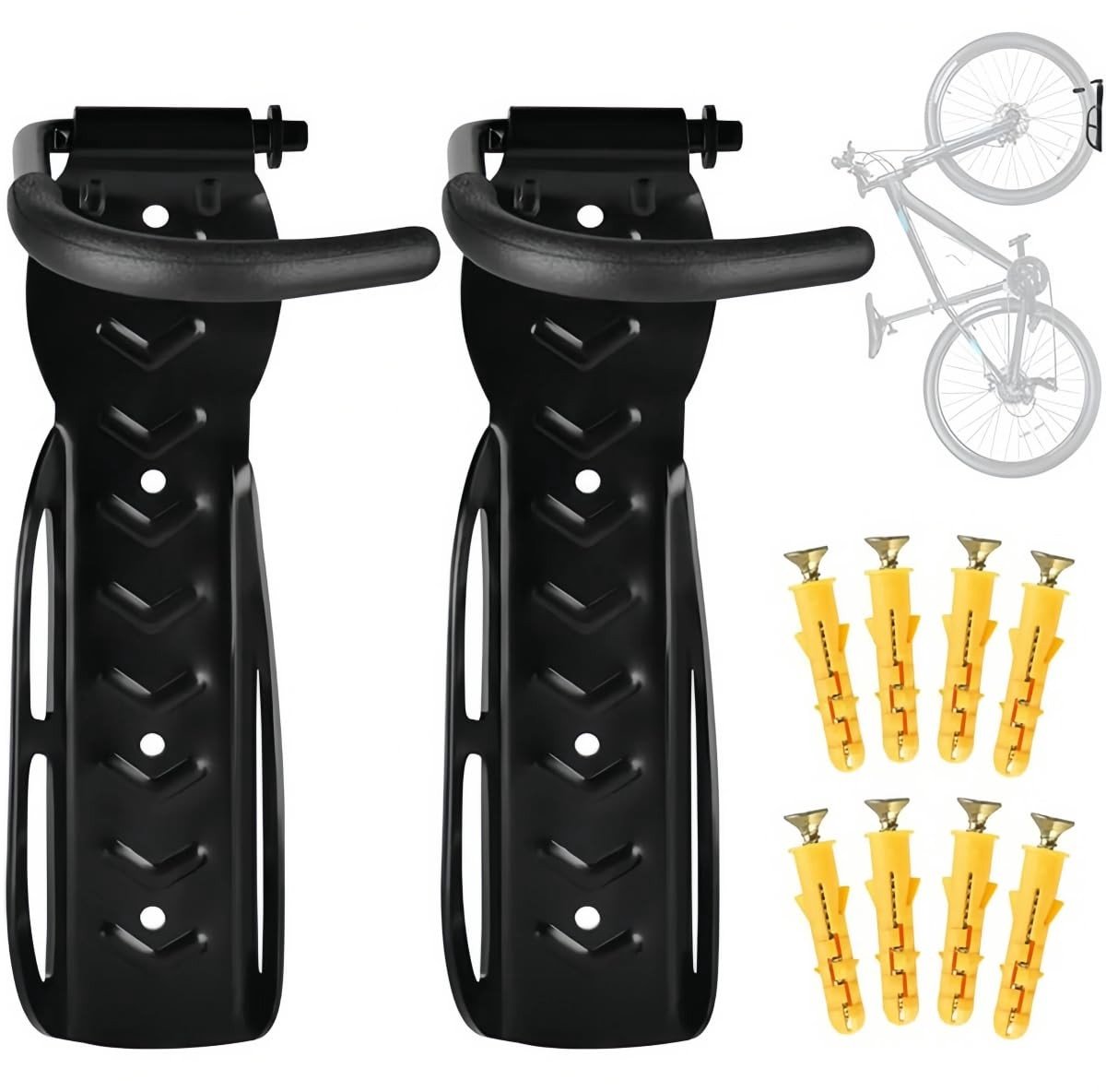 Elzusha - Set van 2 Fietshouders voor Wandmontage