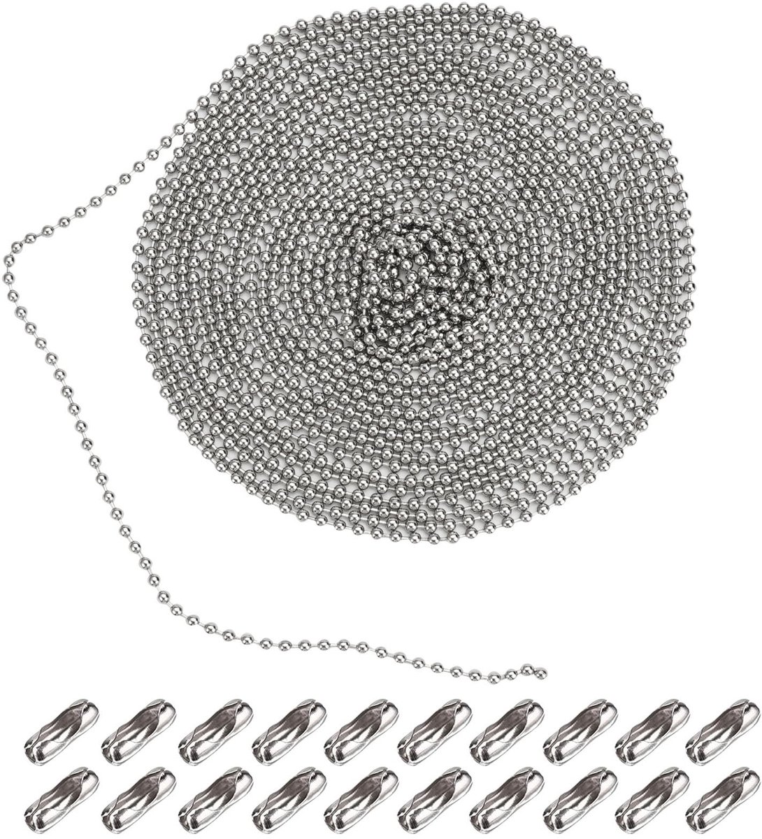 Elzusha - Set van 6 RVS Ball Chain voor Sieraden Maken