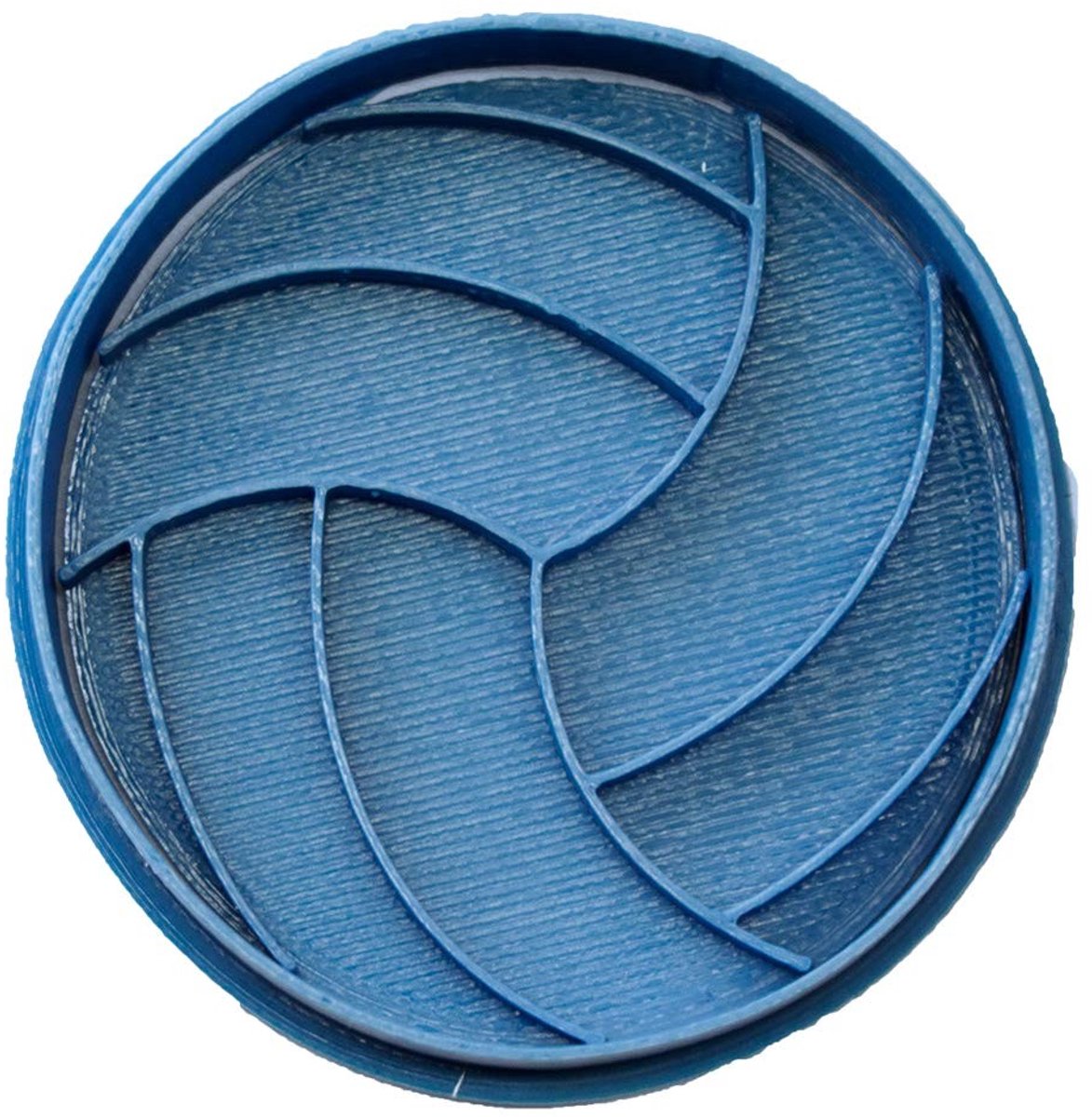 Elzusha - Voetbal cookie cutter in blauw, 8 x 7 x 1,5 cm