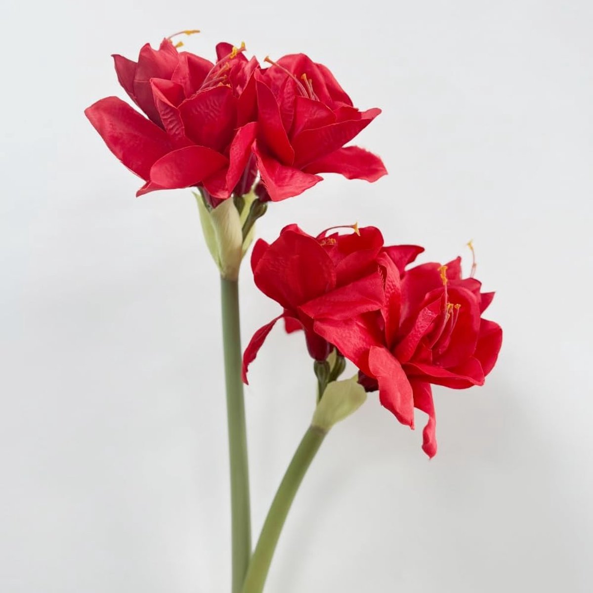 Elzusha - 2 Stuks Faux Amaryllis Bloemen voor Decoratie