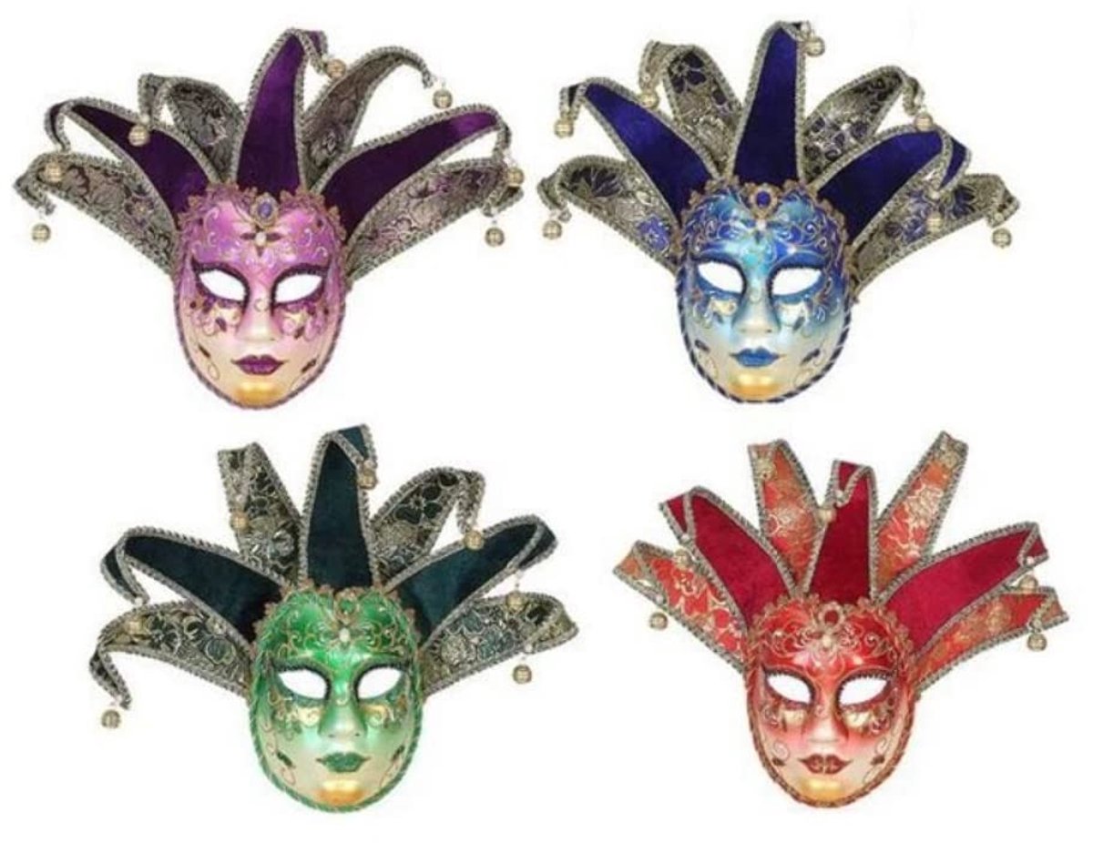 Elzusha - Unisex Venezia Masker voor Carnaval - Multicolor