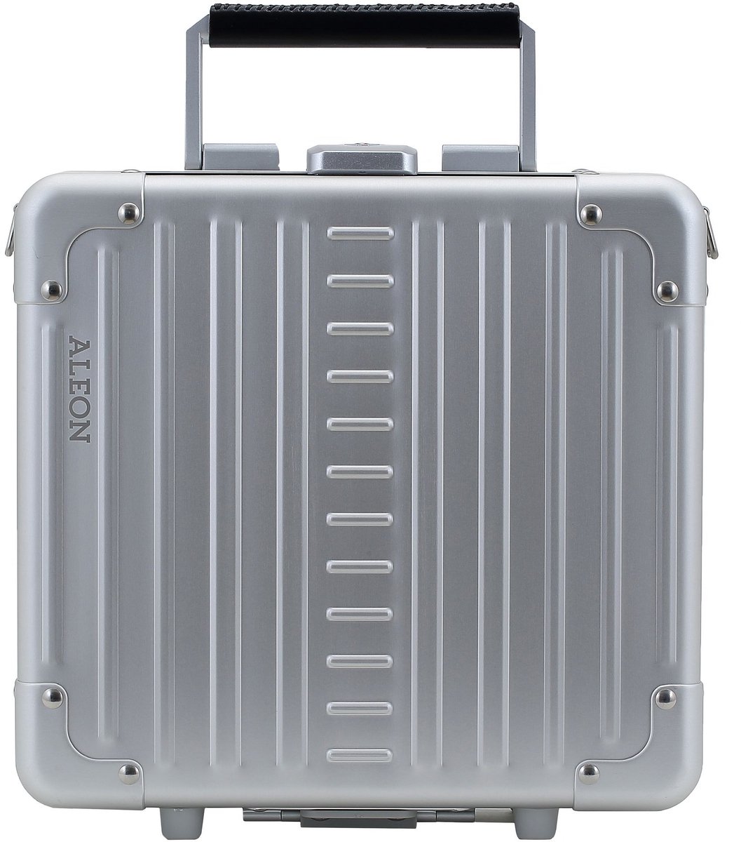 Aleon Diversty-cosmeticaBeautycase van aluminium, 27 cm - 7 L - Open - platinum