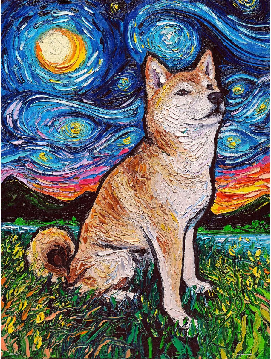 Elzusha - Legpuzzel van 1000 Stukjes met Shiba Inu Motief
